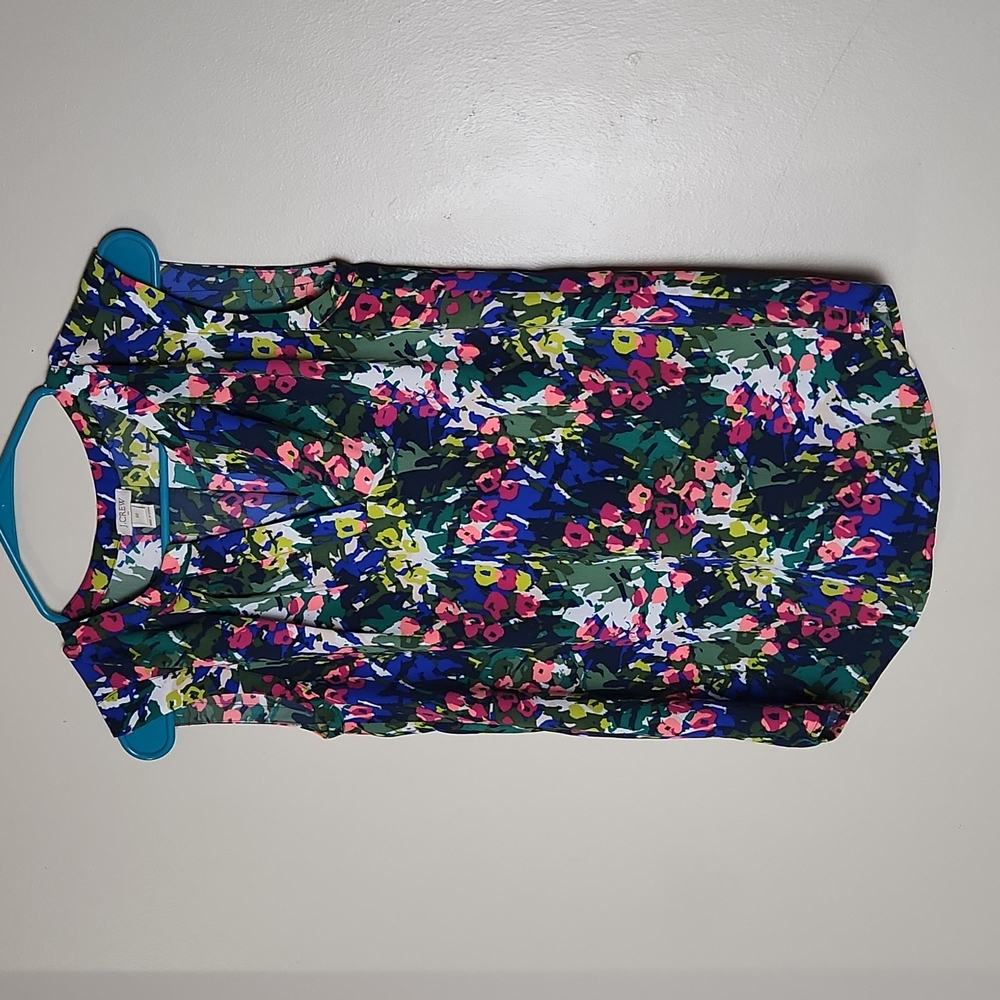 J. Crew Bright Floral Top